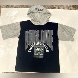 Artex Sportswear Vintage Notre Dame T Shirt With Good Navy Blue Size Medium
